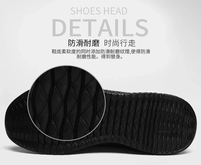 Tênis Casual Masculino Leve Moderno Respirável com Cadarço para Caminhada
