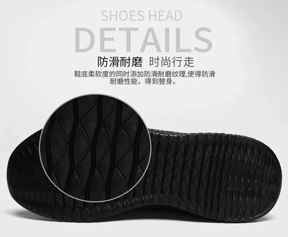 Tênis Casual Masculino Leve Moderno Respirável com Cadarço para Caminhada