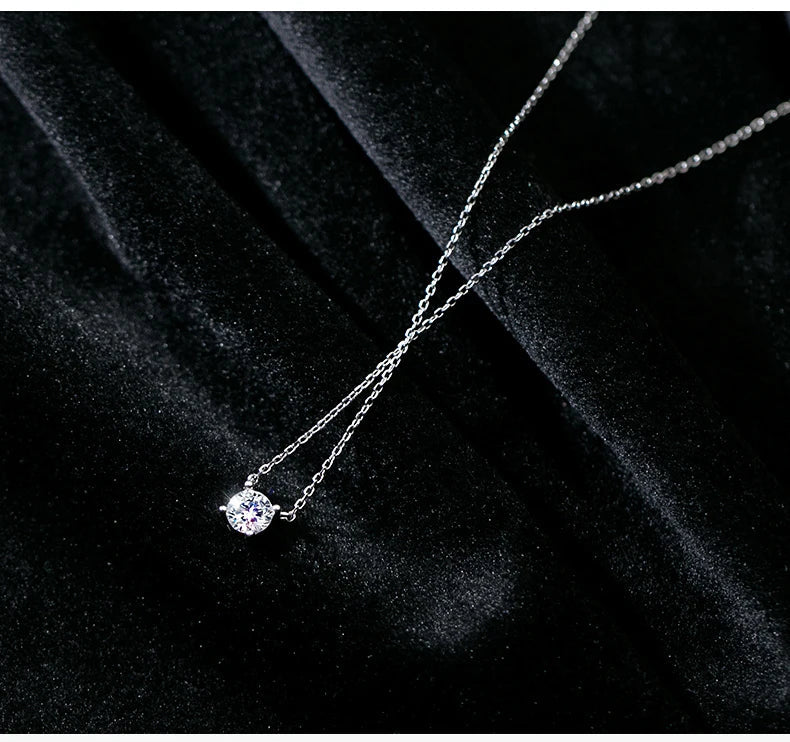 38+4.8cm Silver Necklace For Women Fine Silver 925 Jewelry Fashion Neck Minimalist Pendants 925 Silver Chains Woman