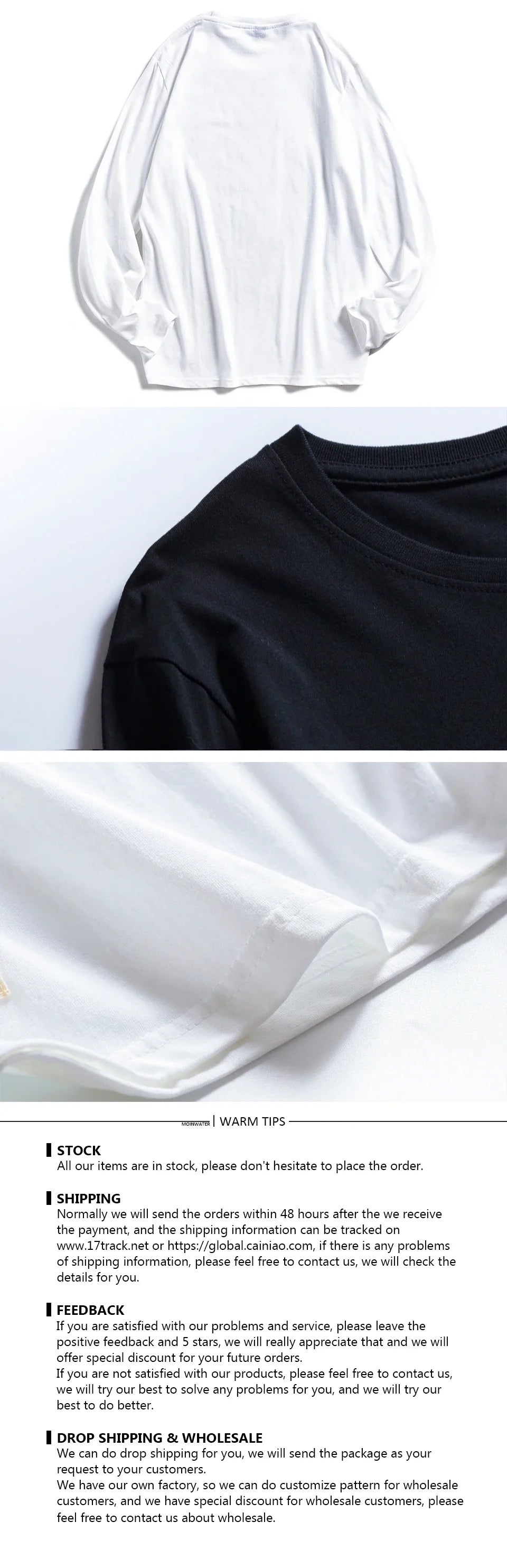 Women O-neck Long Sleeve T shirts Lady White Cotton Tops Female Soft Casual Tees Women's Black T-shirt