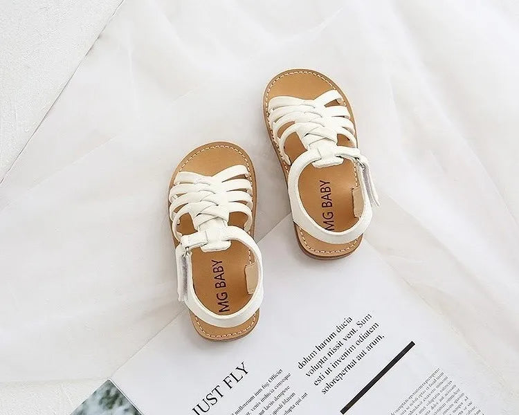 Kid girl Sandals toddler Girls flat Sandals girls braid sandals