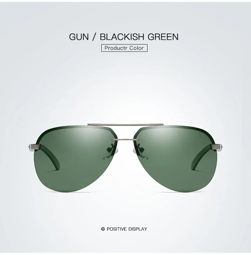 New Polarized Men Sunglasses Classic Driving Sun Glasses Metal Frame Mirror Lens Sunglasses Men/Women