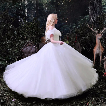 Women New Movie Blue Cinderella Sweetheart Luxury Wedding Dress Adult Ball Gown Wedding Dresses Robe De Mariee