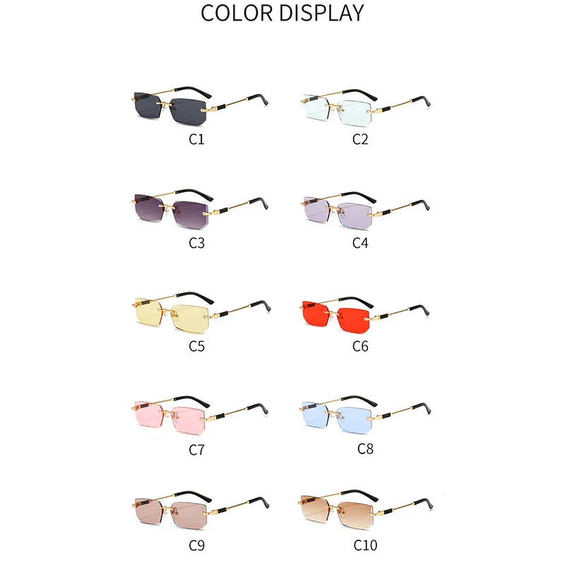Sunglasses Trendy Small Square Sun Glasses For Female Outdoor Accessory