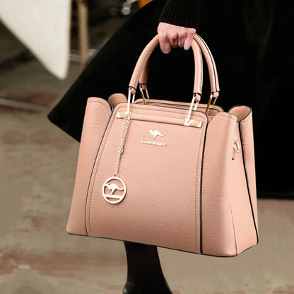 Bolsas de Luxo Femininas Bolsas de Grife 3 Camadas Couro Macio Ombro Transversal Sacola Feminina Grande Capacidade Compras Mensageiro Tote
