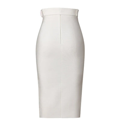 Sexy Bodycon Women's High Waist Bandage Skirt Knee Length Midi Pencil Office Party Club Elegant Skirts Clothing