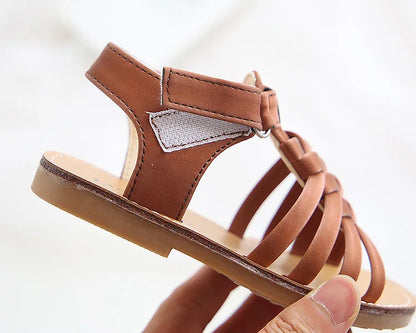 Kid girl Sandals toddler Girls flat Sandals girls braid sandals
