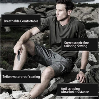 Shorts Men Urban Military Waterproof Cargo Tactical Shorts Male Outdoor Camo