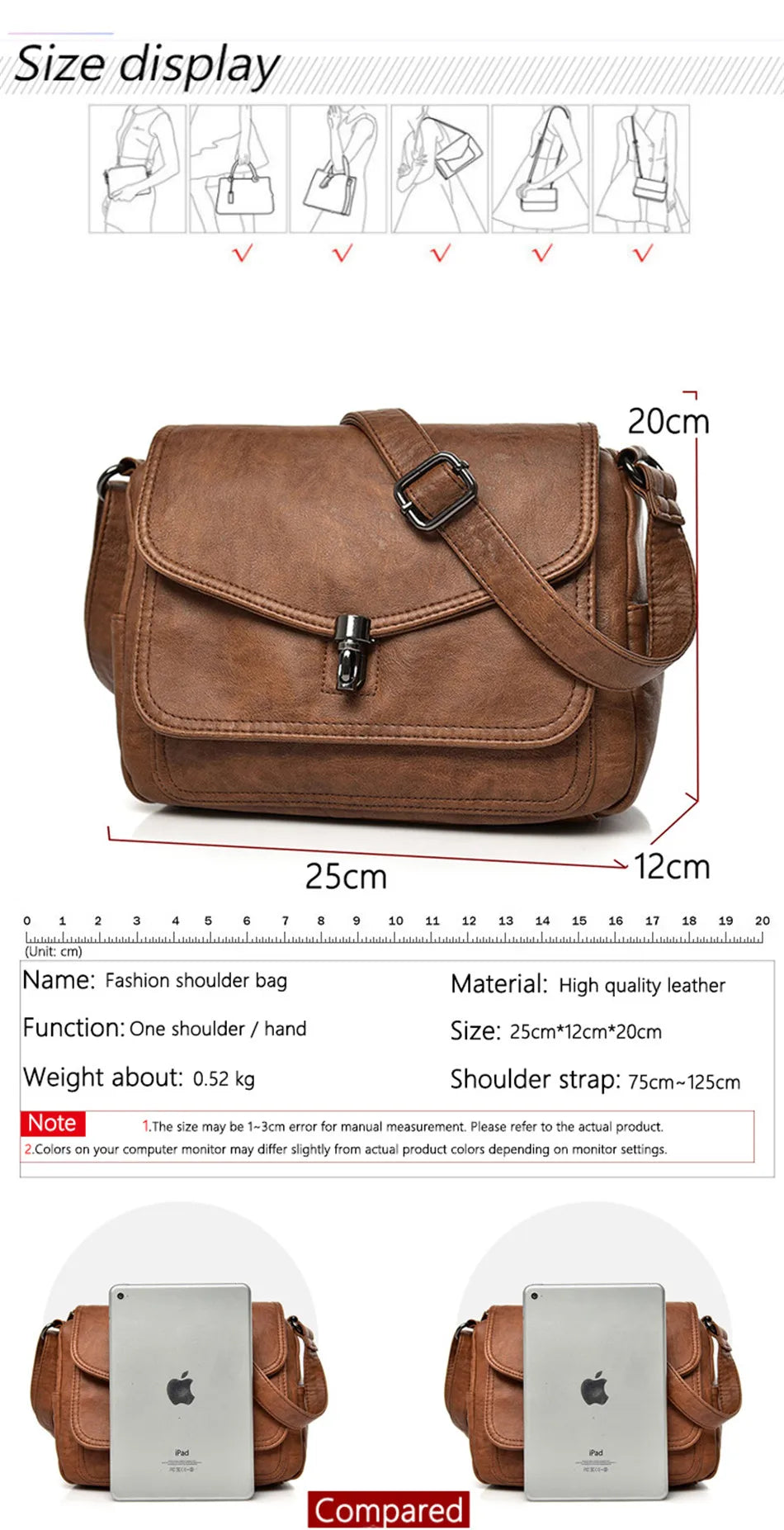 Vintage Shoulder Messenger Bags For Women 2024 New Purses And Handbags Soft Leather Crossbody Bags Casual Small Tote Bag Bolsos