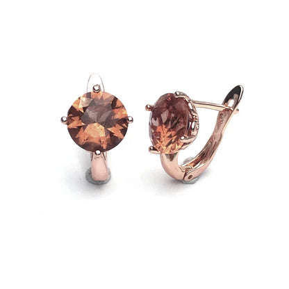 Simply Zultanite Earring 925 Silver Sterling Stone Color Change Rose Gold Plated Jewelry For Women Wedding Party Gift