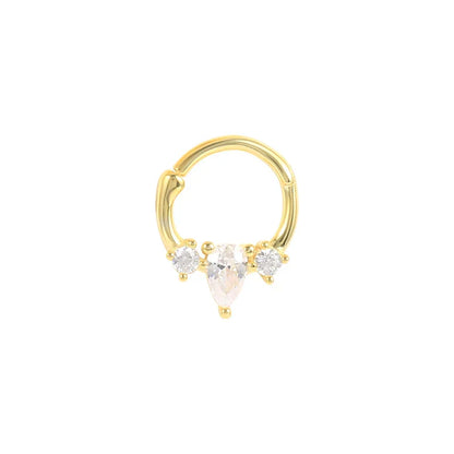 Multible Crystal Hoop Earrings for Women 2021 925 Sterling Silver Ear Nose Jewelry Earrings Heart Round joyas de plata 925