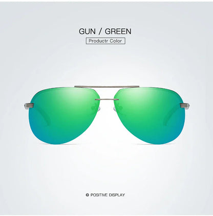 New Polarized Men Sunglasses Classic Driving Sun Glasses Metal Frame Mirror Lens Sunglasses Men/Women