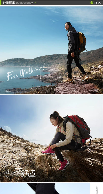 Men Hiking Shoes Waterproof Outdoor Sports Sneakers for Men Trekking Shoes Lightweight Mountain Climbing Shoes Men Antislip