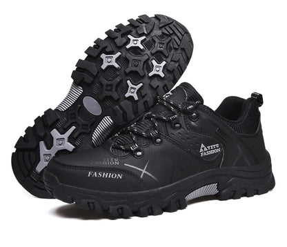 Men Winter Snow Boots Waterproof Leather Sneakers Super  Warm Men's Boots Outdoor Male Hiking Boots Work Shoes Size 39-47