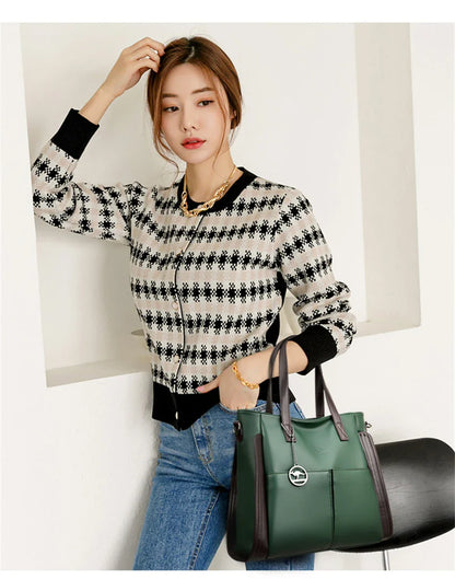 Women Fahsion Tote Bag Handbag Purses Large Luxury Designer Shopper Bag Soft Leather Branded Shoulder Crossbody Messenger Bag