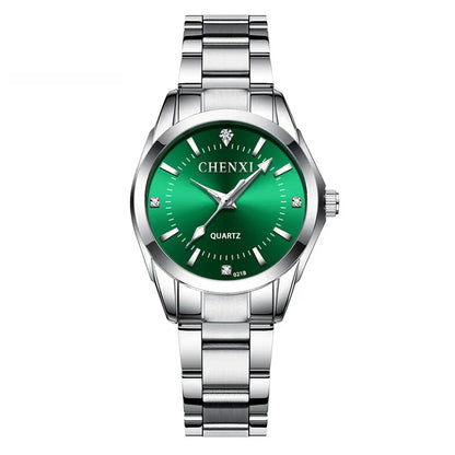 6 Colors Watch Luxury Women's Casual Watches Waterproof Watch Women Fashion Dress Rhinestone WristWatch CX021B