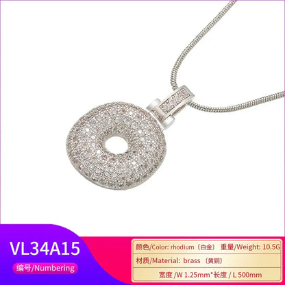 1.25x500mm Fat and lovely crystal brass silver color  letter necklace for women friends birthday gift model: VL34