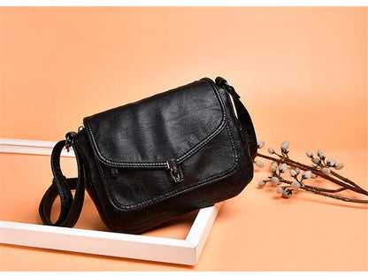 Vintage Shoulder Messenger Bags For Women 2024 New Purses And Handbags Soft Leather Crossbody Bags Casual Small Tote Bag Bolsos