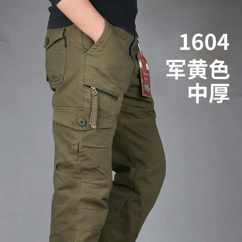 Big Size Men's Tactical Trousers Loose Casual Pants Running Overalls Men's Sweatpants Sports Hiking Outdoor Clothes Work Pants
