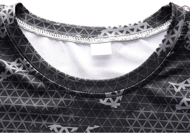 Quick Dry Camouflage Men's Running Sets Compression Sports Suits Skinny Tights Clothes Gym Rashguard Fitness Sportswear Men 2021