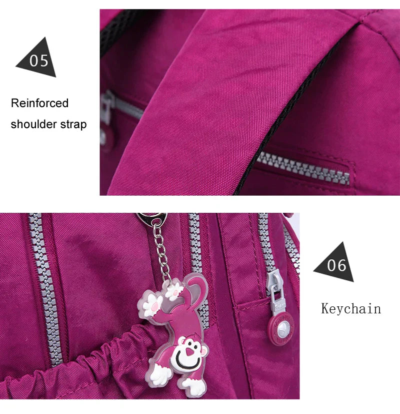 Aesthetic School Backpacks for Teenagers Girl 2024 Nylon Waterproof Travel BackPack Purse Women Laptop Bagpack Mochila