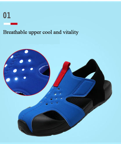 Children Functional Sandals Kids Fashion Airplane Shoes Summer New Baby Beach Shoes  Boys and Girls Cool Barefoot Sandals