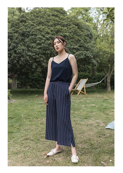 Casual Streetwear Women Cami Tops Sexy V Neck Summer Black Tank White Elegant Sleeveless Cute Ladies Clothes