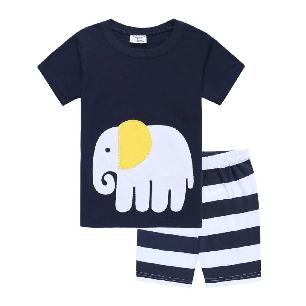 Green Crocodile Baby Boy Clothes Set Bike Children Tee Shirts Pants Suits Kids Outfit 100% Cotton Tops Panties 2 3 4 5 6 7 Years