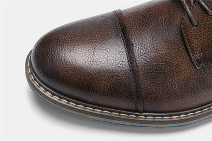 Retro Men Derby Shoes Men Casual shoes Fashion Men Leather Shoes
