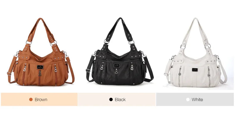 Winter Fashion Shoulder Bag for Women Soft PU Crossbody Handbg Large Capacity Messenger Bag Hobos Big Purse