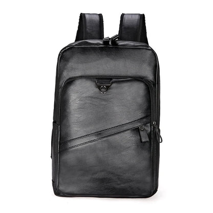 Men Backpack PU Leather Bagpack Large Laptop Backpacks Male Mochilas Casual Schoolbag For Teenagers Boys High Quality Rucksack