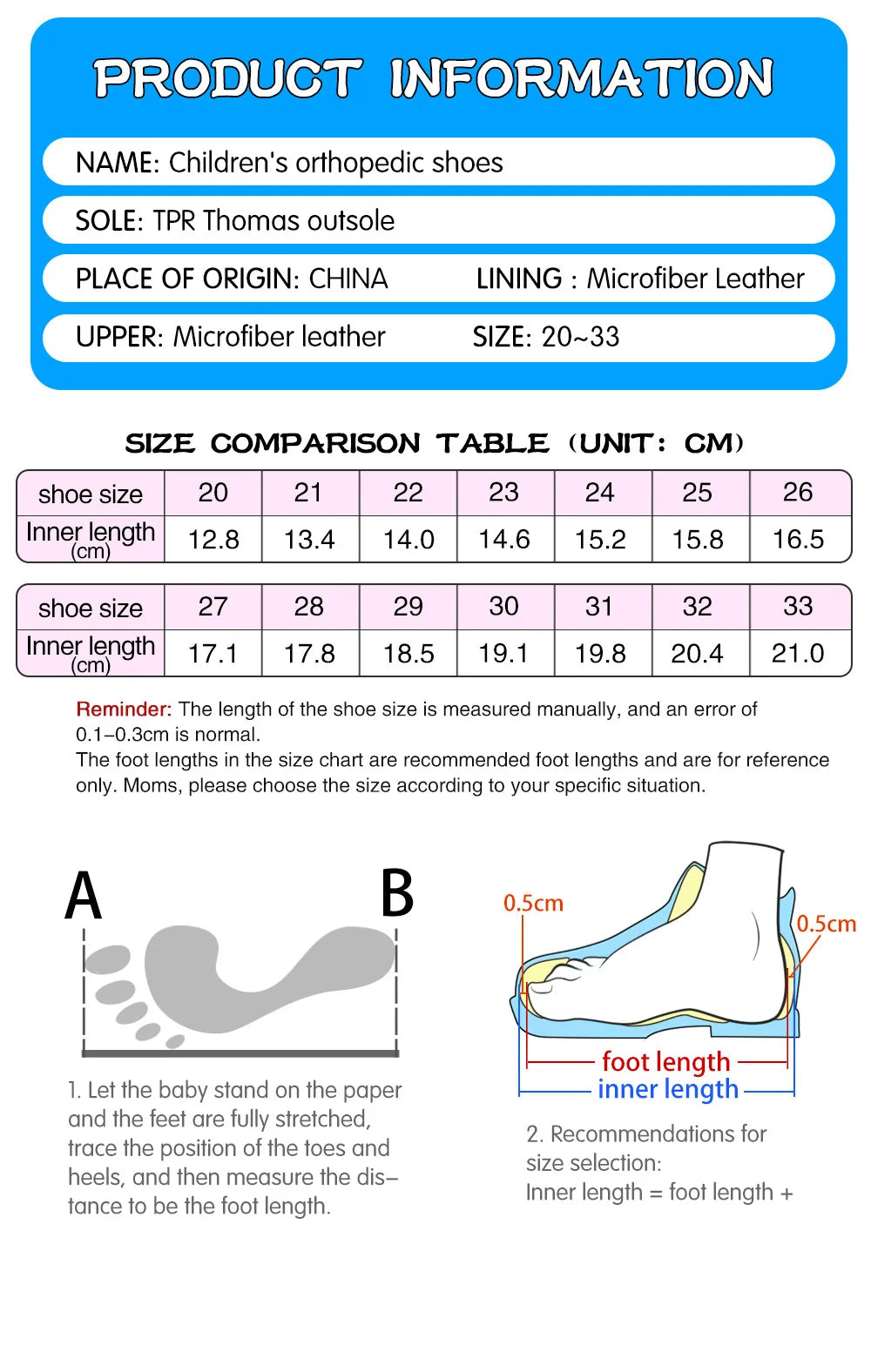 Child Girl Sandals Boys Children's Orthopedic Shoes Summer Toddler Flower Design Princess Flatfeet Footwear 2 To 8Years Age