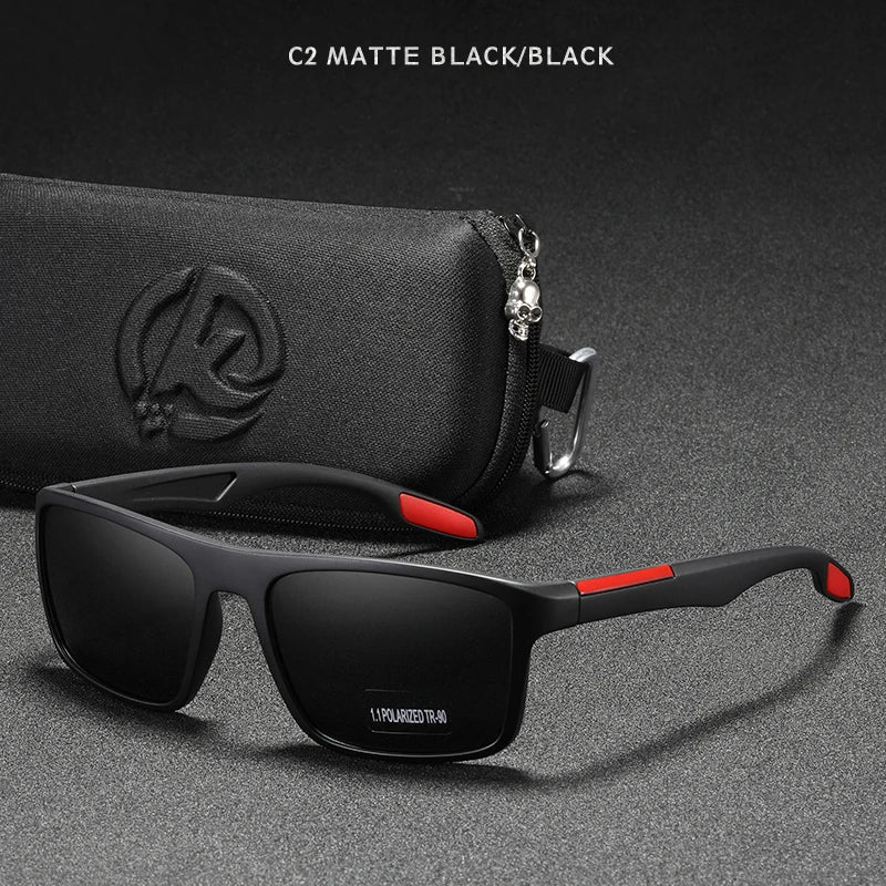 Rectangular Ultra Light Sports Sunglasses Men Polarized TAC 1.1mm Thickness Lens Driving Sun Glasses Women Cat.3