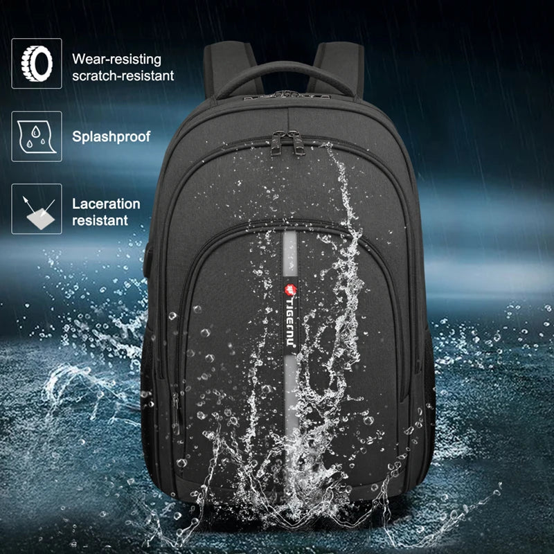 Large Capacity Backpack 15.6inch Laptop Backpack Anti Theft Men Backpack College Schoolbag Travel Backpack Bag For Men