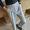 Men's Casual Oversize Fit Pants with Custom Logos Zipper Fly Pockets Waterproof & Windproof 100% Polyester Soft Fabric