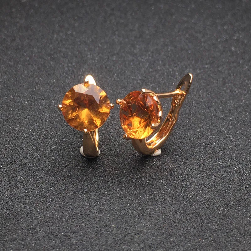 Simply Zultanite Earring 925 Silver Sterling Stone Color Change Rose Gold Plated Jewelry For Women Wedding Party Gift