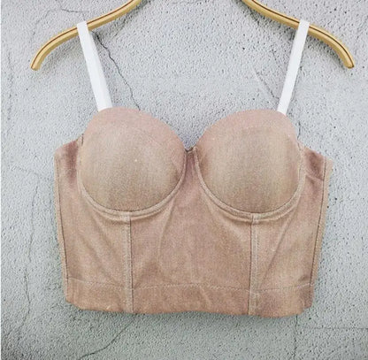 S M L XL 2XL 3XL Fashion Mesh Push Up Bralet Women's Corset Bustier Bra Night Club Party Sexy Cropped Top Vest fashion AW514