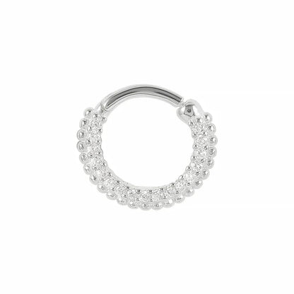 Multible Crystal Hoop Earrings for Women 2021 925 Sterling Silver Ear Nose Jewelry Earrings Heart Round joyas de plata 925