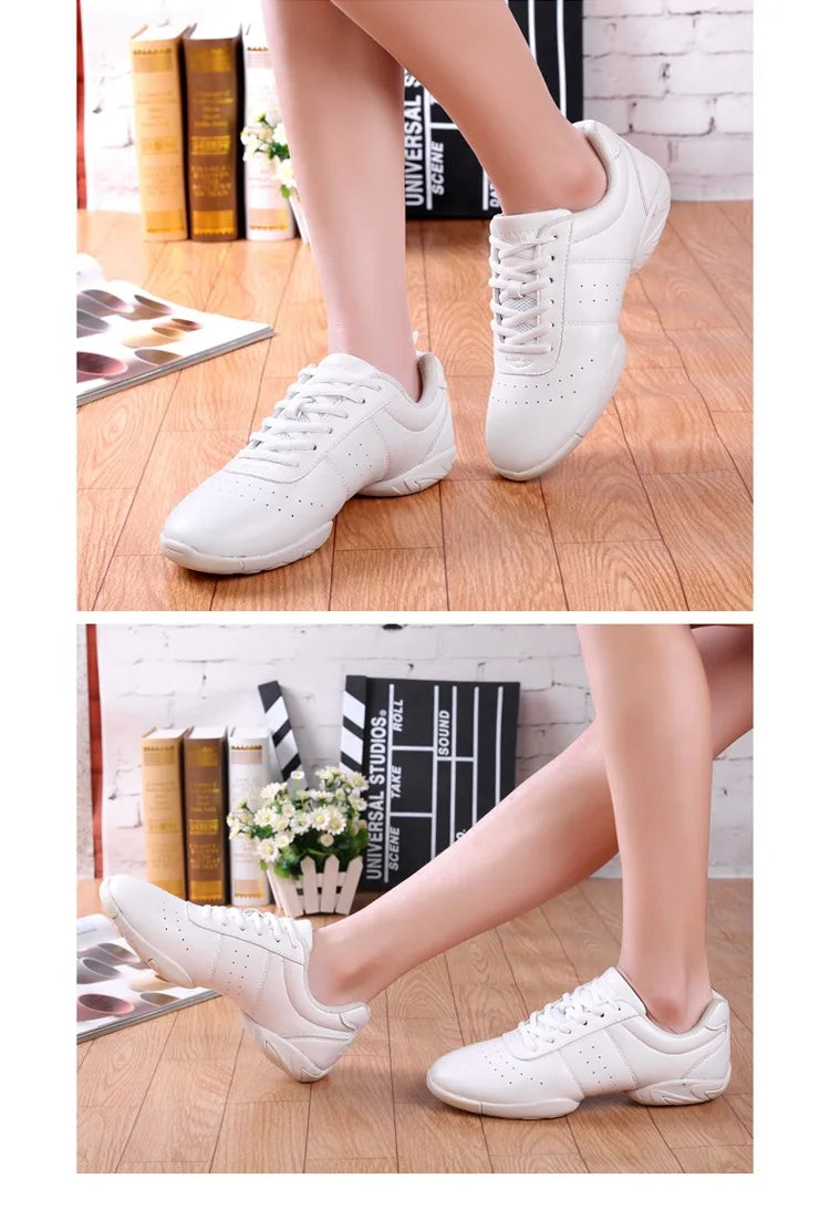 Dance Shoes Children Boy Girl Modern Soft Outsole Jazz Sneakers Aerobics Breathable Lightweight Kids Dancing Fitness Sport