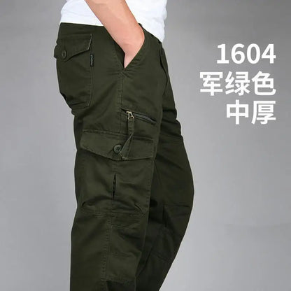 Big Size Men's Tactical Trousers Loose Casual Pants Running Overalls Men's Sweatpants Sports Hiking Outdoor Clothes Work Pants