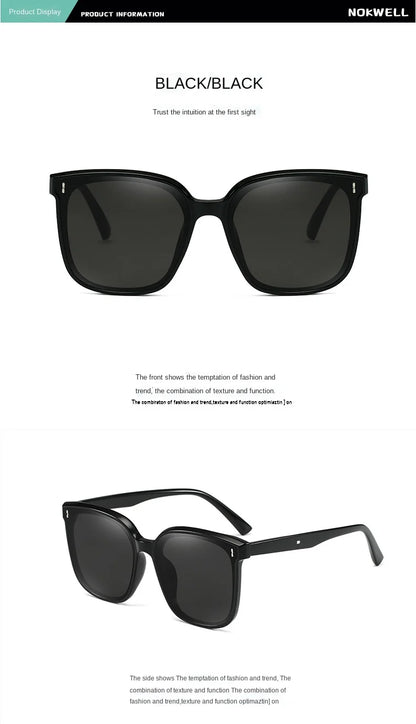 Vintage Square Sunglasses Women Oversized Sunglass Men Retro Black Sun Glasses Shades Goggle UV400  Oculos De Sol