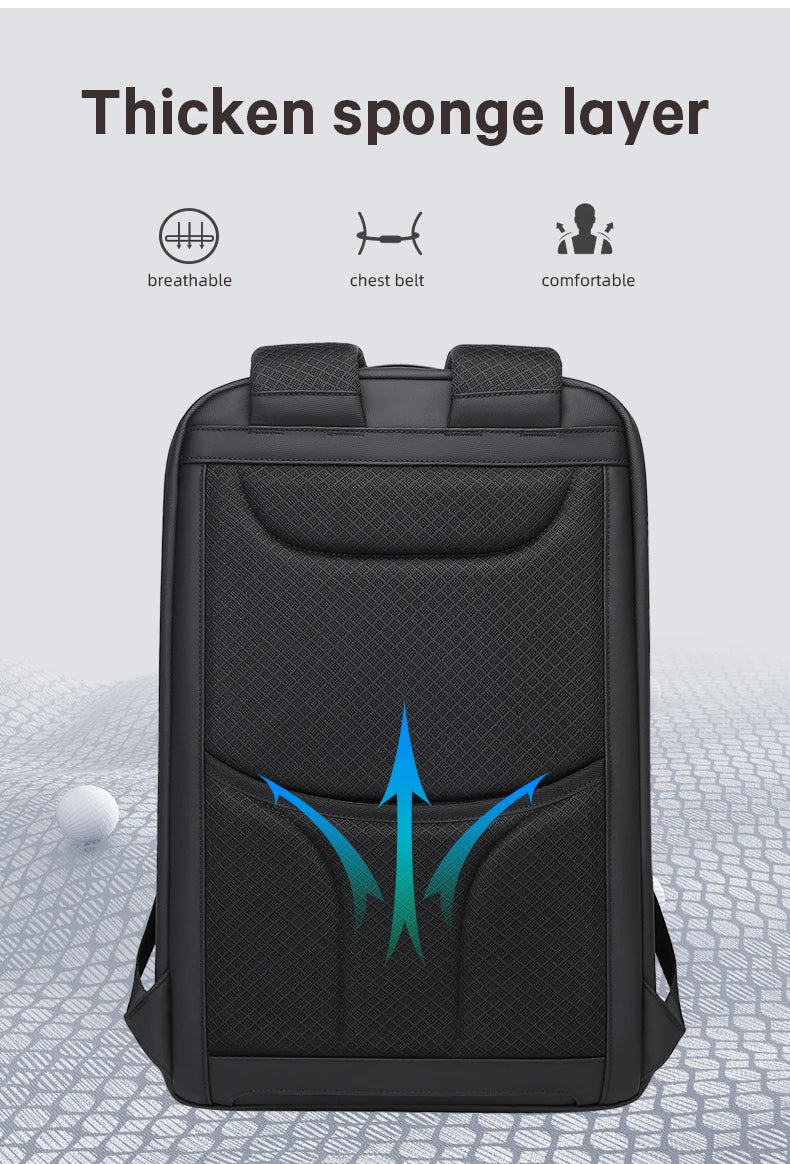 Business Backpacks Laptop 15.6 inch Multifunctional WaterProof Big Capacity Daily Work Male Backpack School Bag Mochila