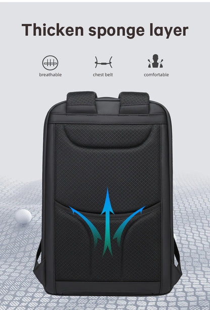 Business Backpacks Laptop 15.6 inch Multifunctional WaterProof Big Capacity Daily Work Male Backpack School Bag Mochila