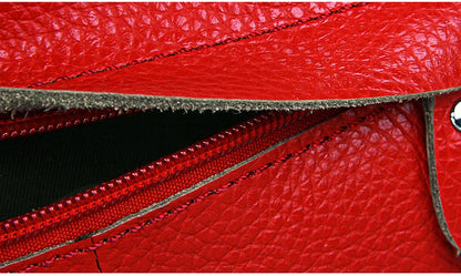 Genuine Cow Leather Casual Women Handbags Korean Single Zipper Solid Messenger Bags Soft Phone Pocket Crossbody Female Box Bag