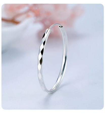 Women's Big Hoop Earrings, New Collection 100% 925 Sterling Silver Jewelry Fashion Women18K Golden серьги кольца