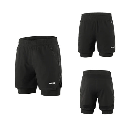 Men's 7" Running Shorts 2 in 1 Quick Dry Athletic Training Exercise Jogging