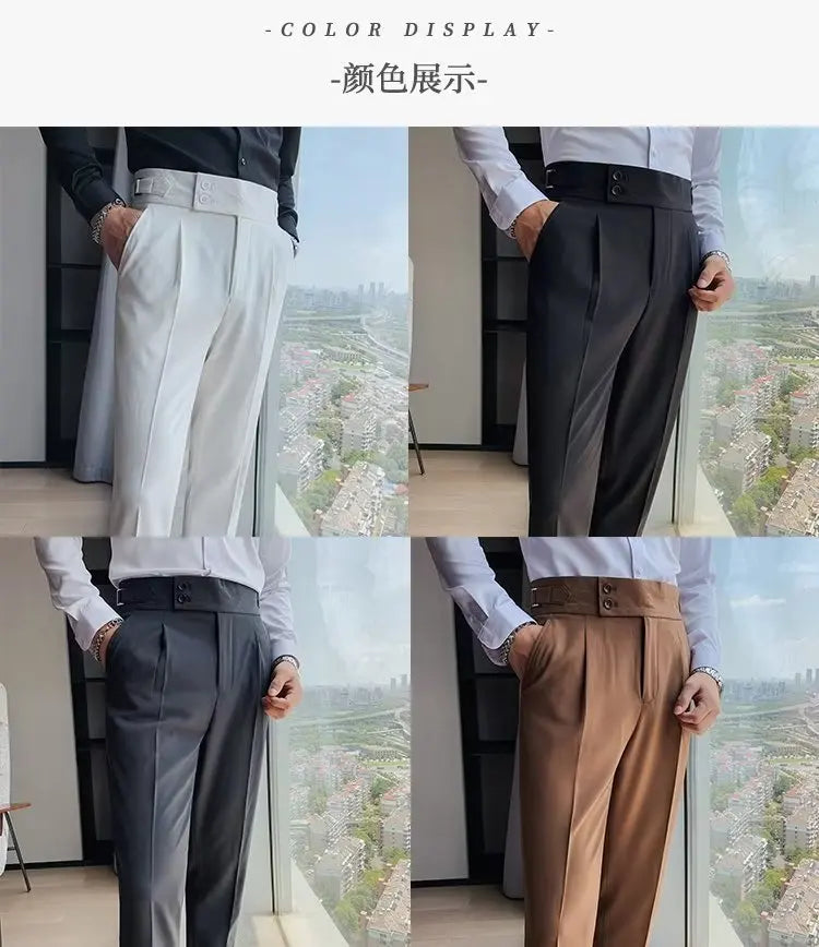 Support Customization of One Item Summer Men's Casual Trend Straight Leg Pants Fashionable and Cool Men's Loose Pants