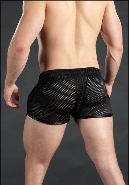Gym Mens Sport Running Shorts Quick Dry grid Workout Short Pants GYM Wear