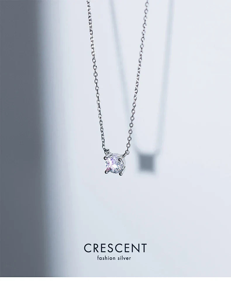 38+4.8cm Silver Necklace For Women Fine Silver 925 Jewelry Fashion Neck Minimalist Pendants 925 Silver Chains Woman