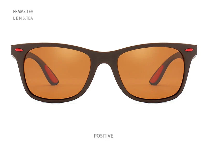 Polarized Sunglasses Men Women Classic Square Plastic Driving Sun Glasses Male Fashion Black Travelling Shades UV400